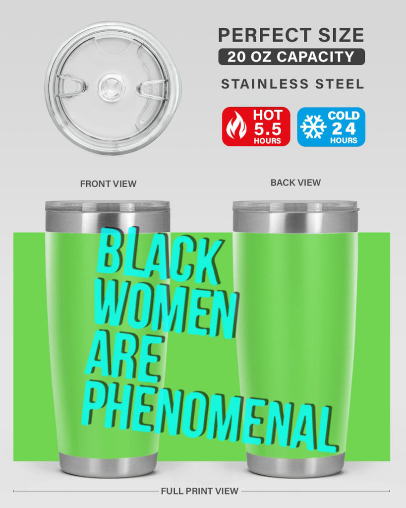 black woman are phenomenal color 216#- black words phrases- Cotton Tank