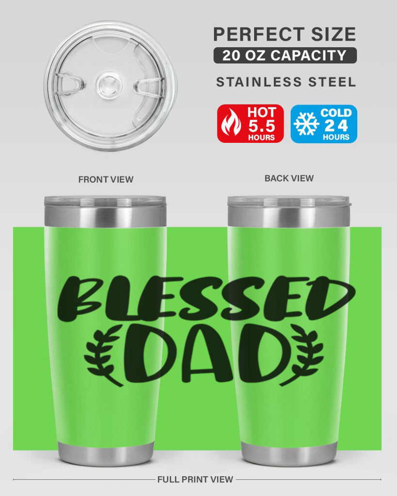 blessed dad 36#- dad- Tumbler