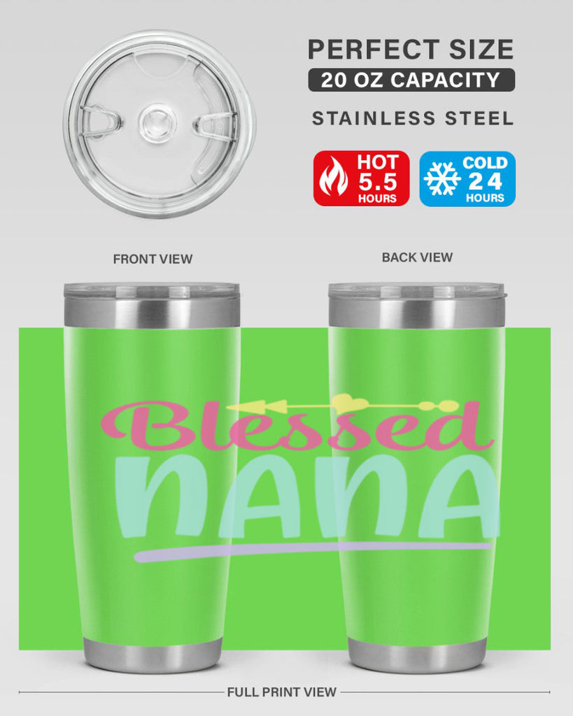 blessed nana 60#- grandma - nana- Tumbler