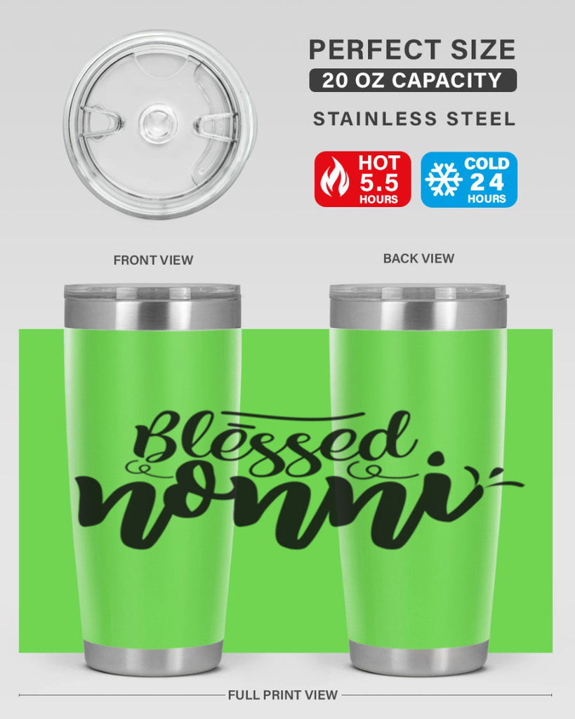 blessed nonni 57#- grandma - nana- Tumbler