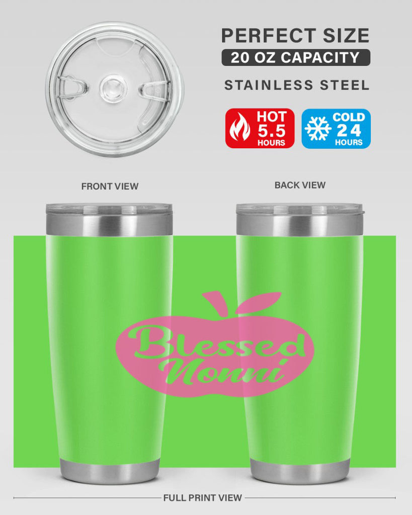 blessed nonni 58#- grandma - nana- Tumbler
