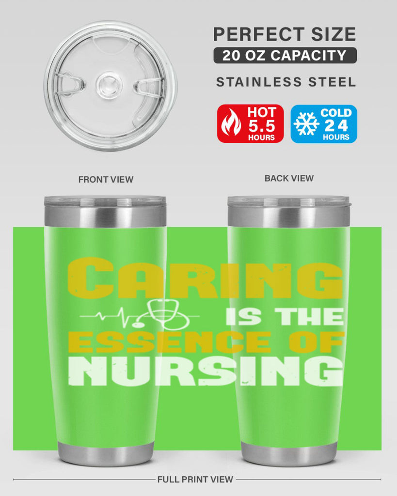 caring is the essence of Style 250#- nurse- tumbler