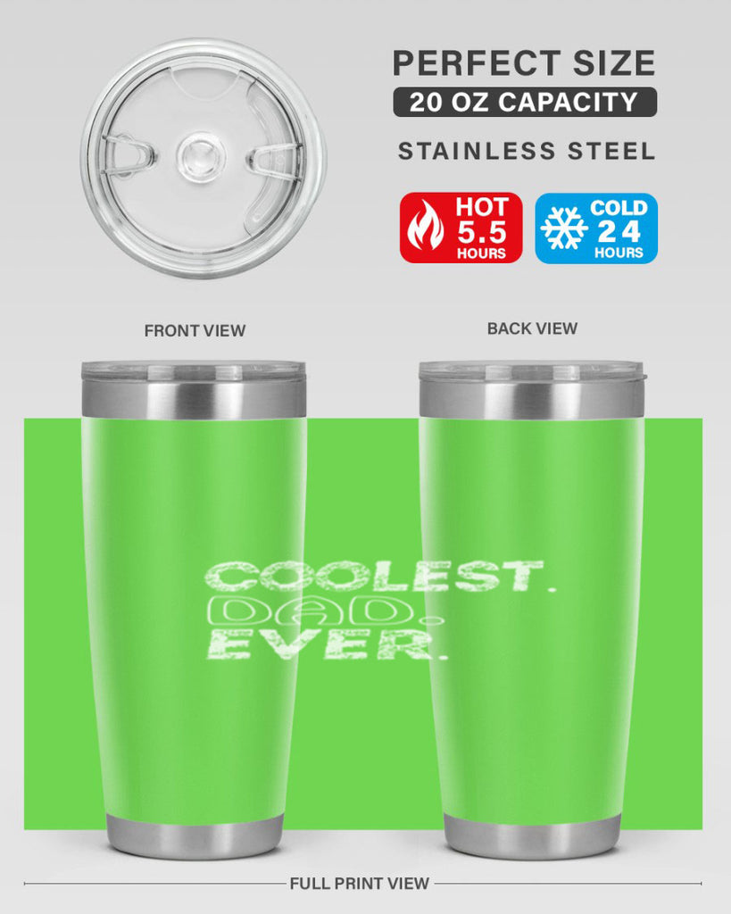 coolest dad ever 38#- dad- Tumbler