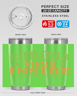 coronavirus inside Style 2#- corona virus- Tumbler