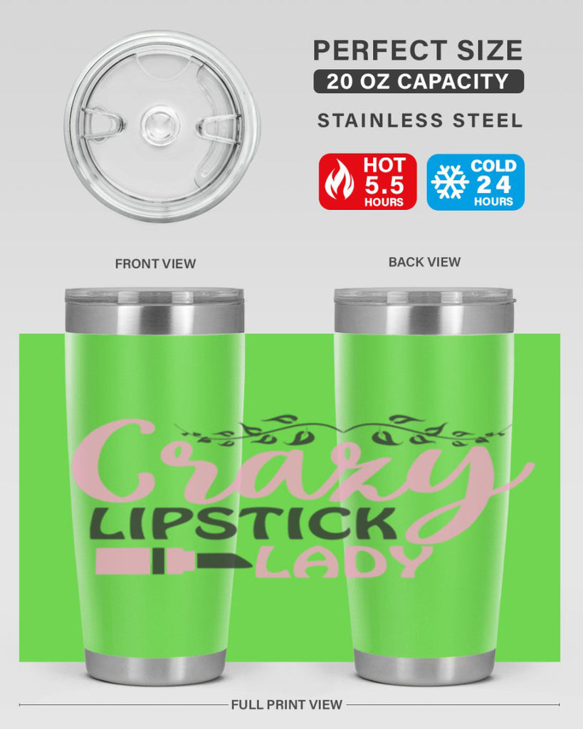 crazy lipstick lady Style 159#- make up- Tumbler