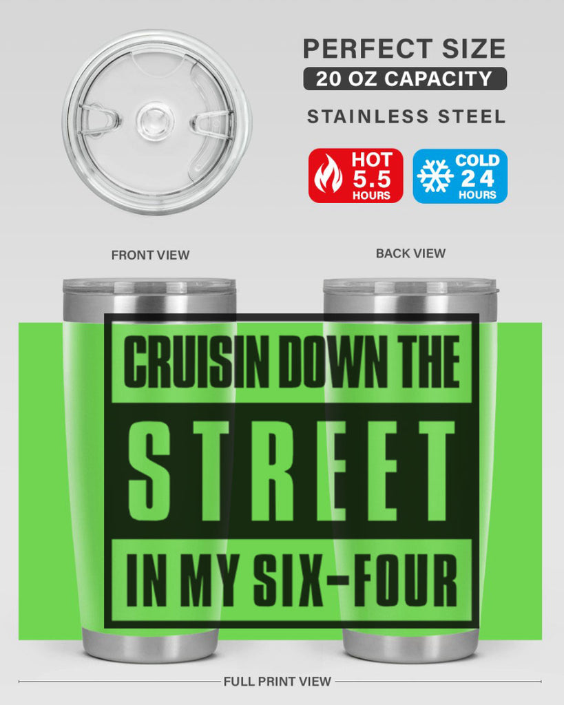 cruisin down the street 181#- black words phrases- Cotton Tank