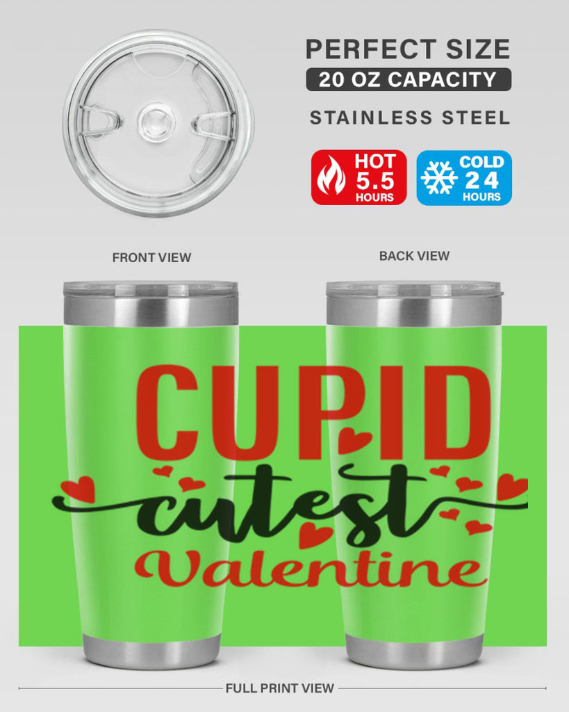 cupid cutest valentine 80#- valentines day- Tumbler