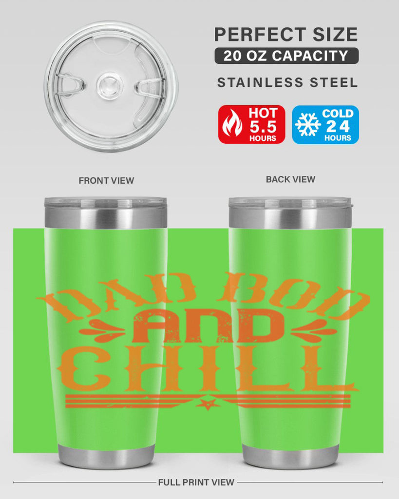 dad bod and chill 118#- fathers day- Tumbler