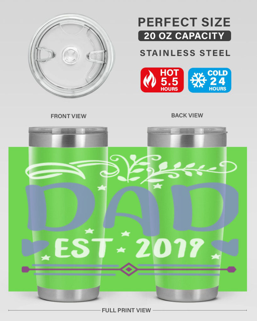 dad est 100#- fathers day- Tumbler