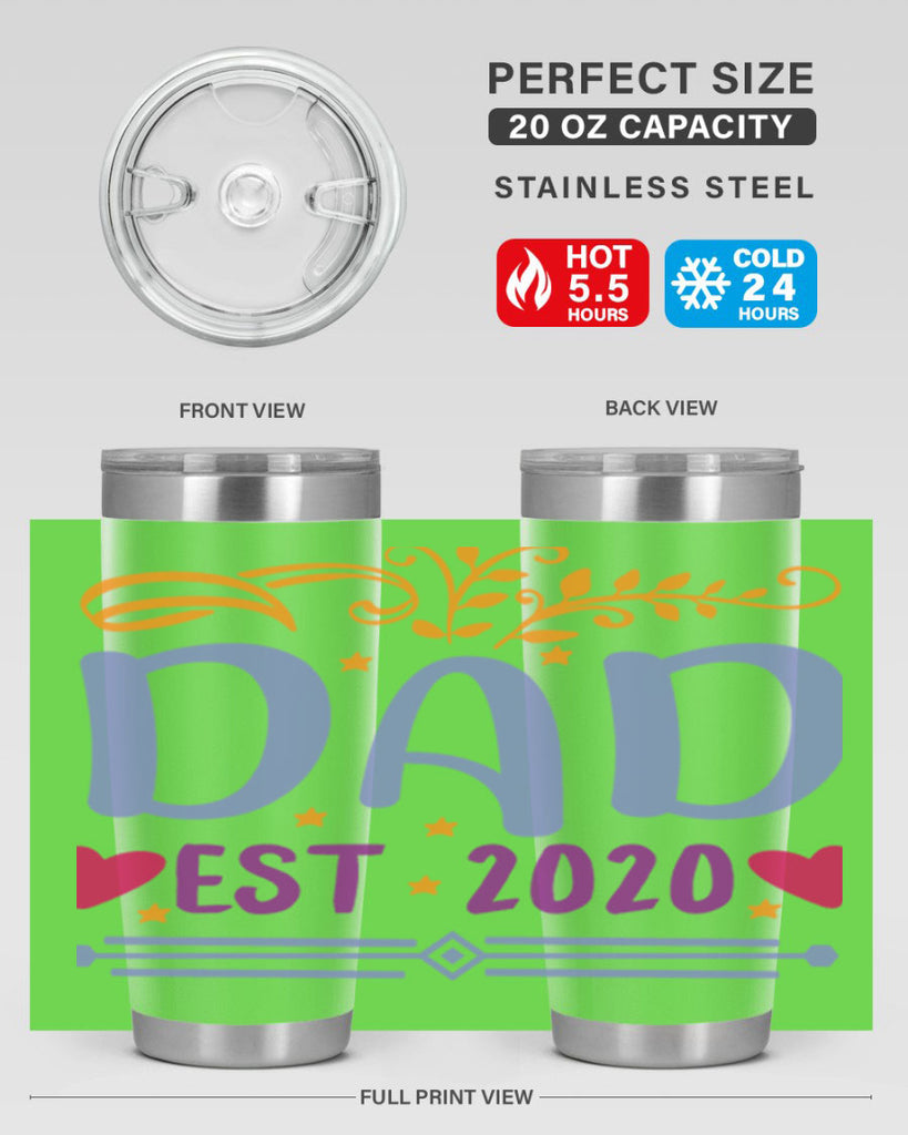 dad est 98#- fathers day- Tumbler