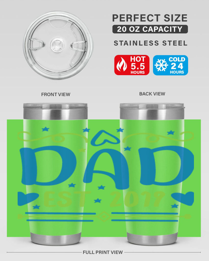 dad est 99#- fathers day- Tumbler