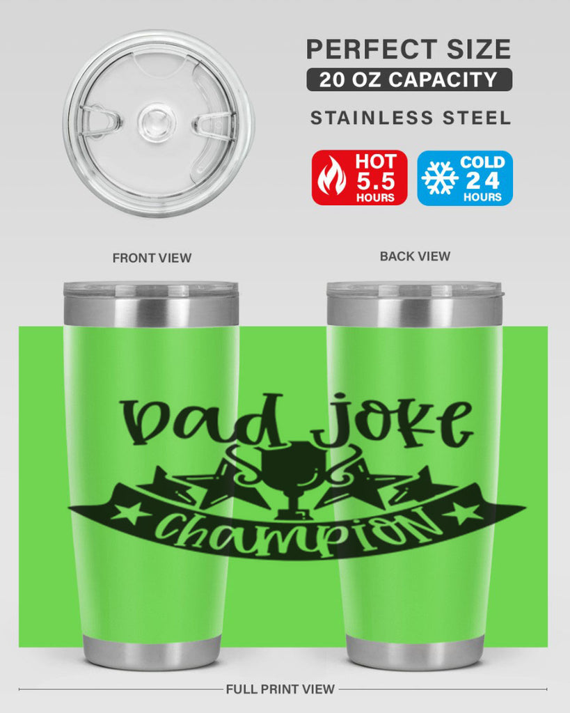 dad joke champion 66#- fathers day- Tumbler