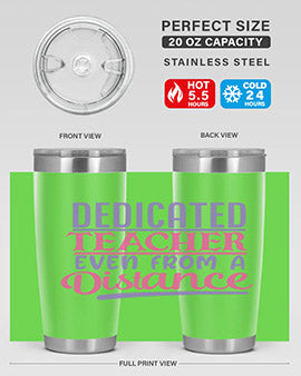 dedicated teacher even from a distance Style 53#- corona virus- Tumbler