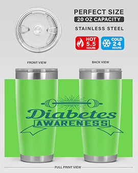 diabetes awareness Style 3#- diabetes- Tumbler