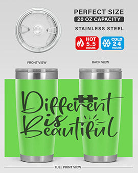 different is beautiful Style 12#- autism- Tumbler