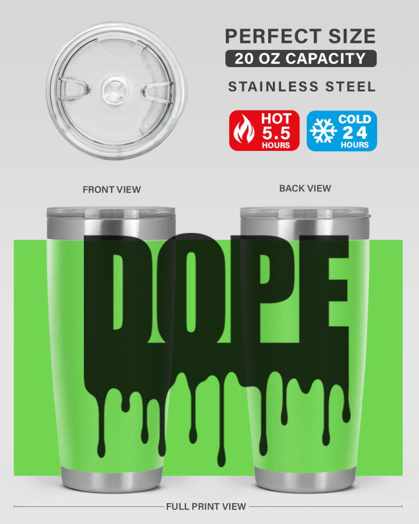 dope drip 166#- black words phrases- Cotton Tank