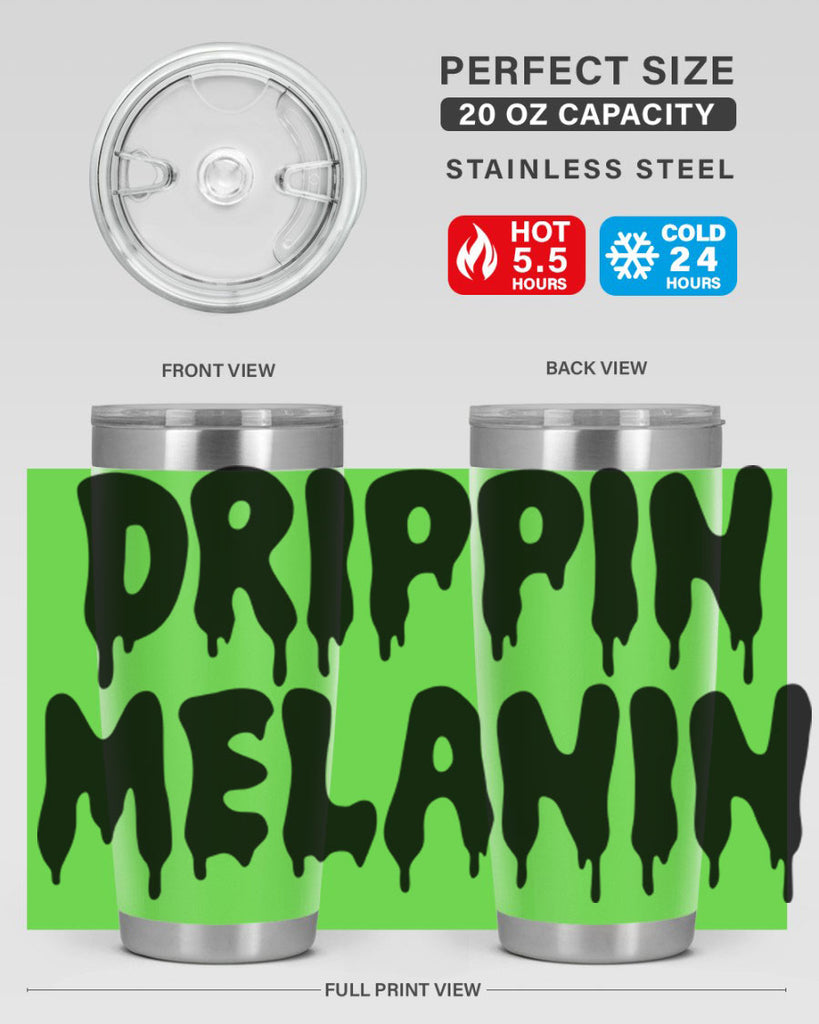 drippinmelanin  160#- black words phrases- Cotton Tank