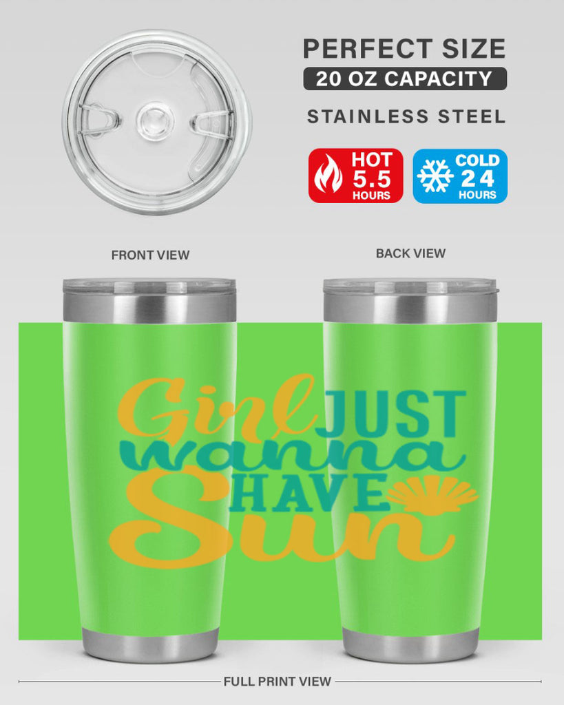 girls just wanna have sun Style 101#- summer- Tumbler