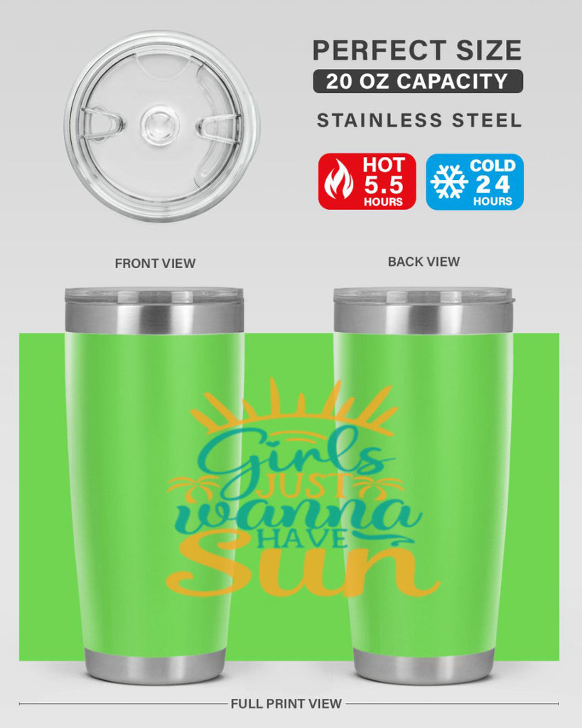 girls just wanna have sun Style 102#- summer- Tumbler