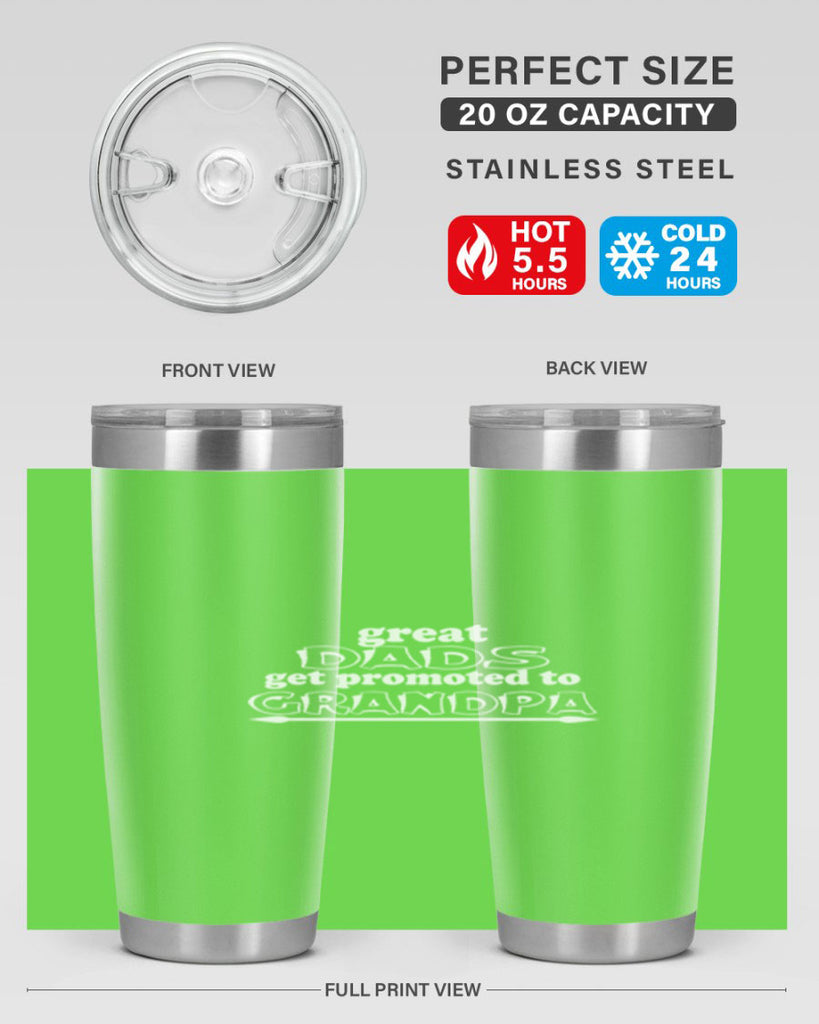 great dads get promoted to 10#- dad- Tumbler