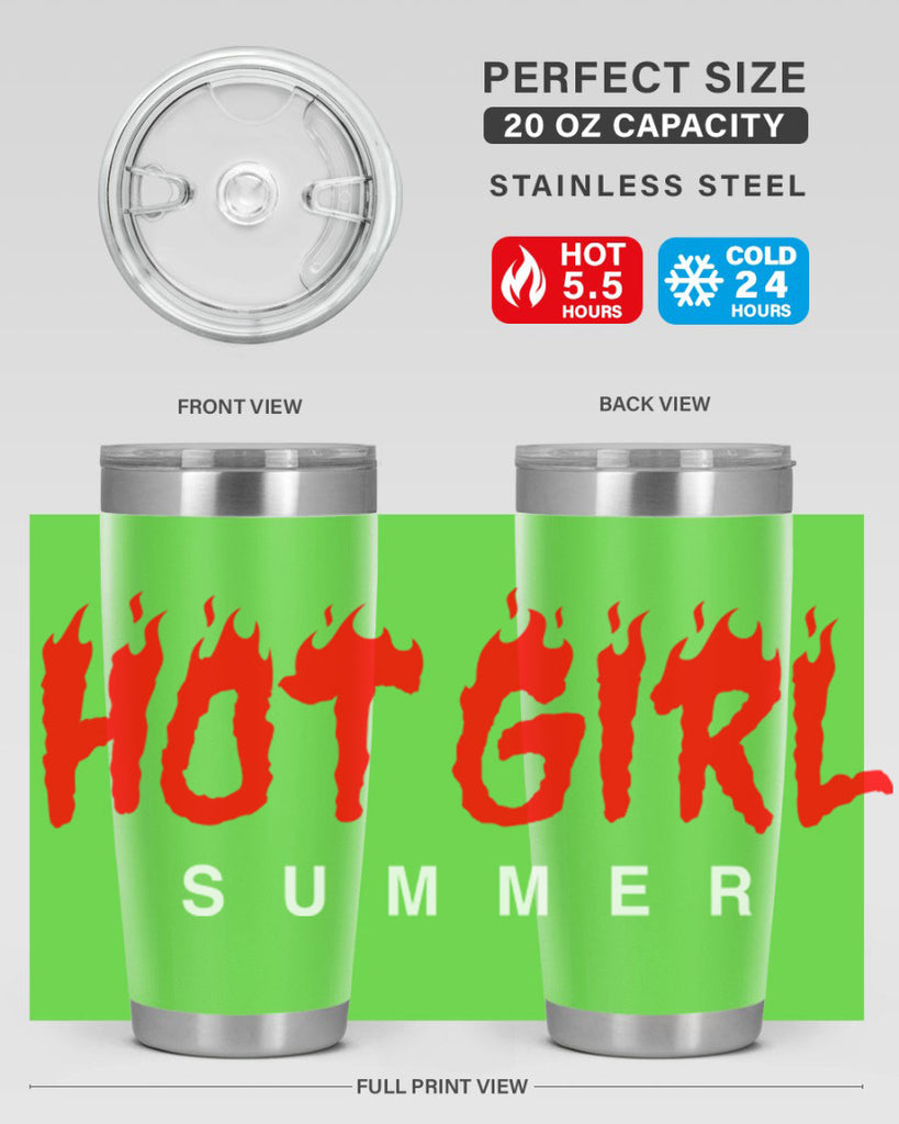 hot girl  summer fire 124#- black words phrases- Cotton Tank