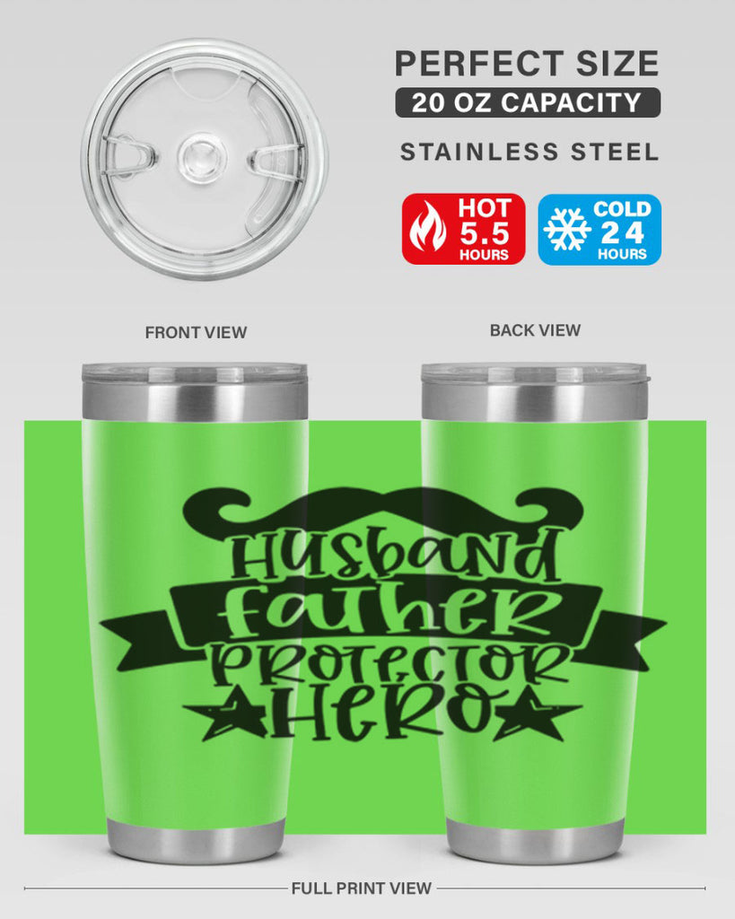 husband father protector hero 46#- fathers day- Tumbler