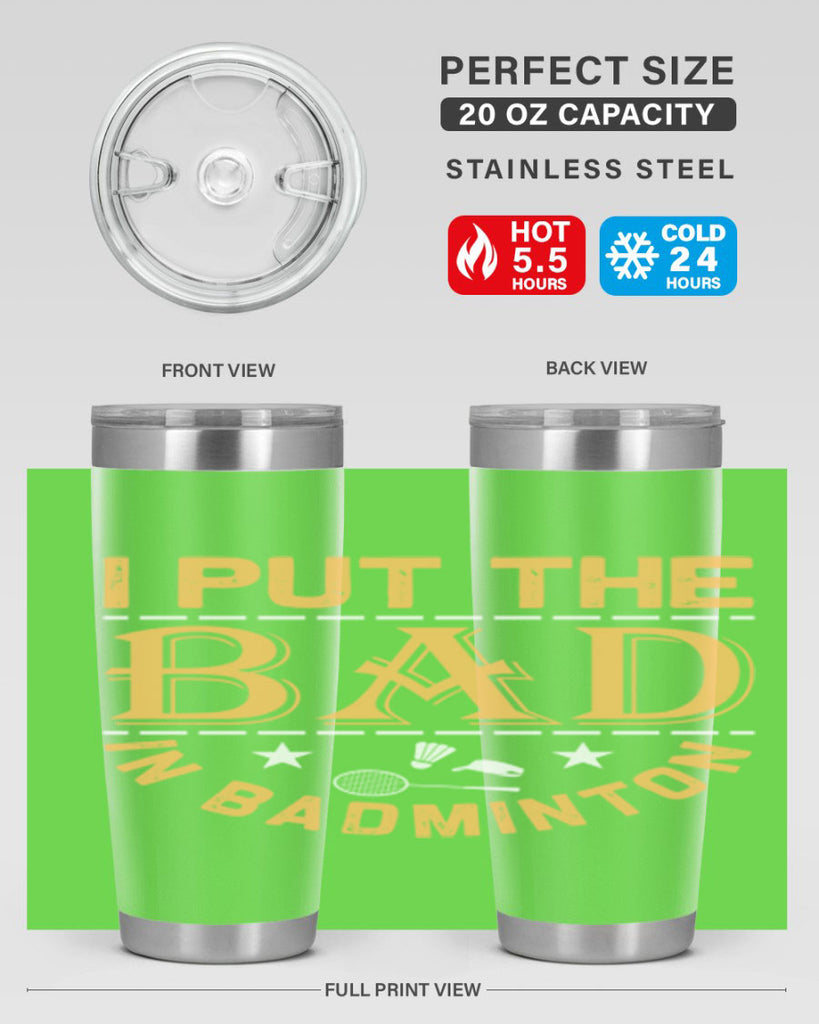 i 1056#- badminton- Tumbler