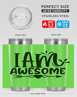 i am awesome Style 19#- autism- Tumbler
