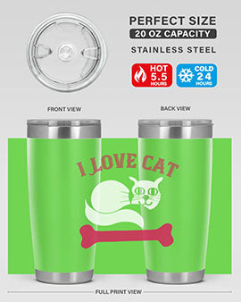 i love cat Style 55#- cat- Tumbler