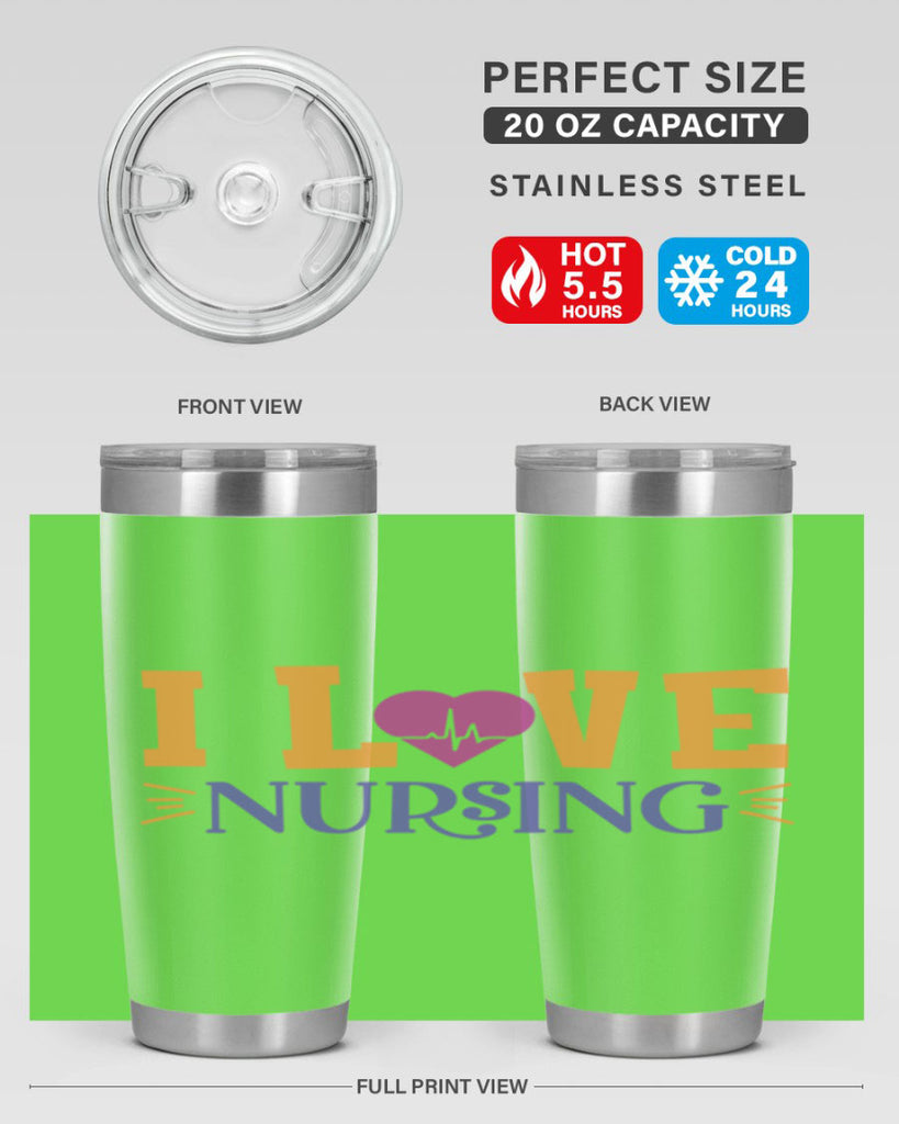 i love nursing Style 379#- nurse- tumbler