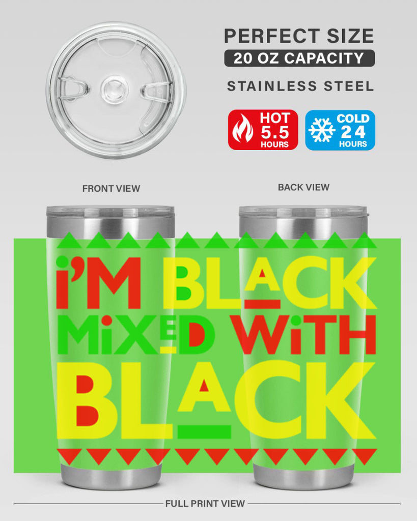 im  black  mixed with black  111#- black words phrases- Cotton Tank