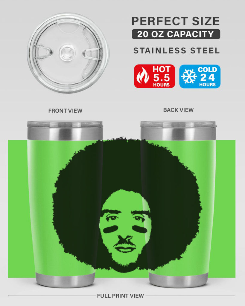 kaepernick 23#- black men - boys- tumbler