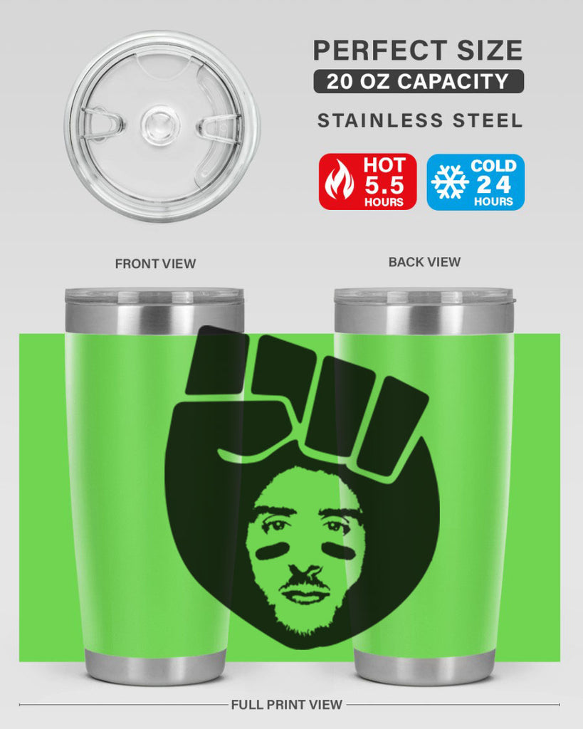 kaepernick fist hair 22#- black men - boys- tumbler
