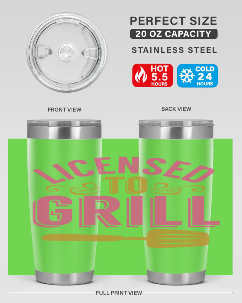licensed to grill 24#- bbq- Tumbler