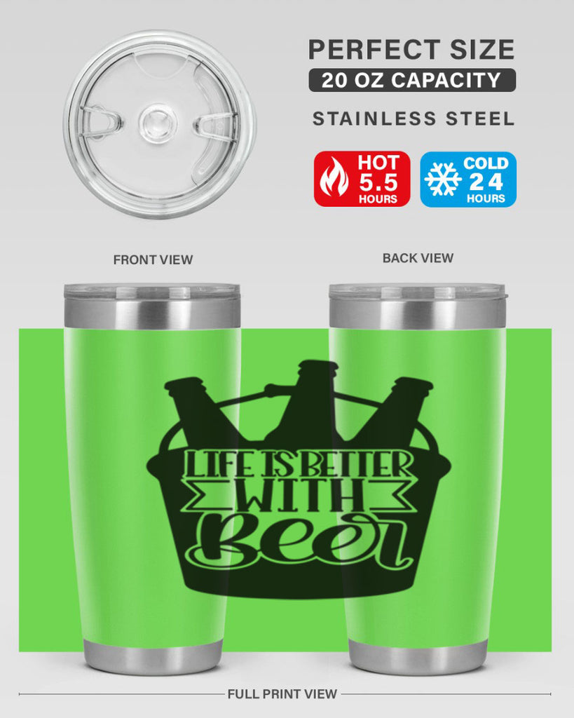 life is better with beer 27#- beer- Tumbler