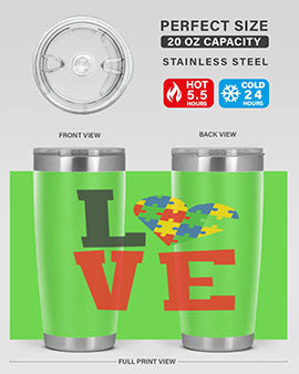 love Style 29#- autism- Tumbler