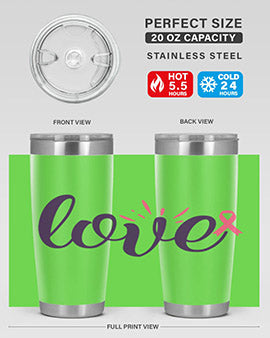 love Style 7#- breast cancer- Tumbler