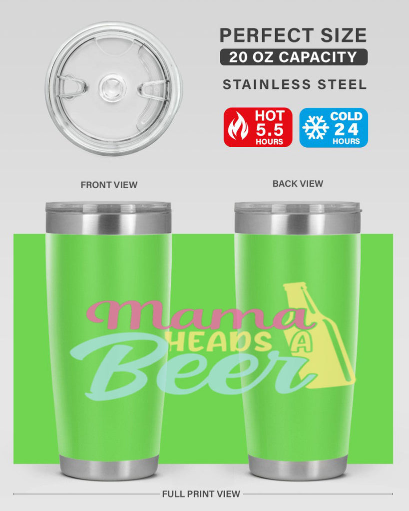mama heads a beer 124#- beer- Tumbler