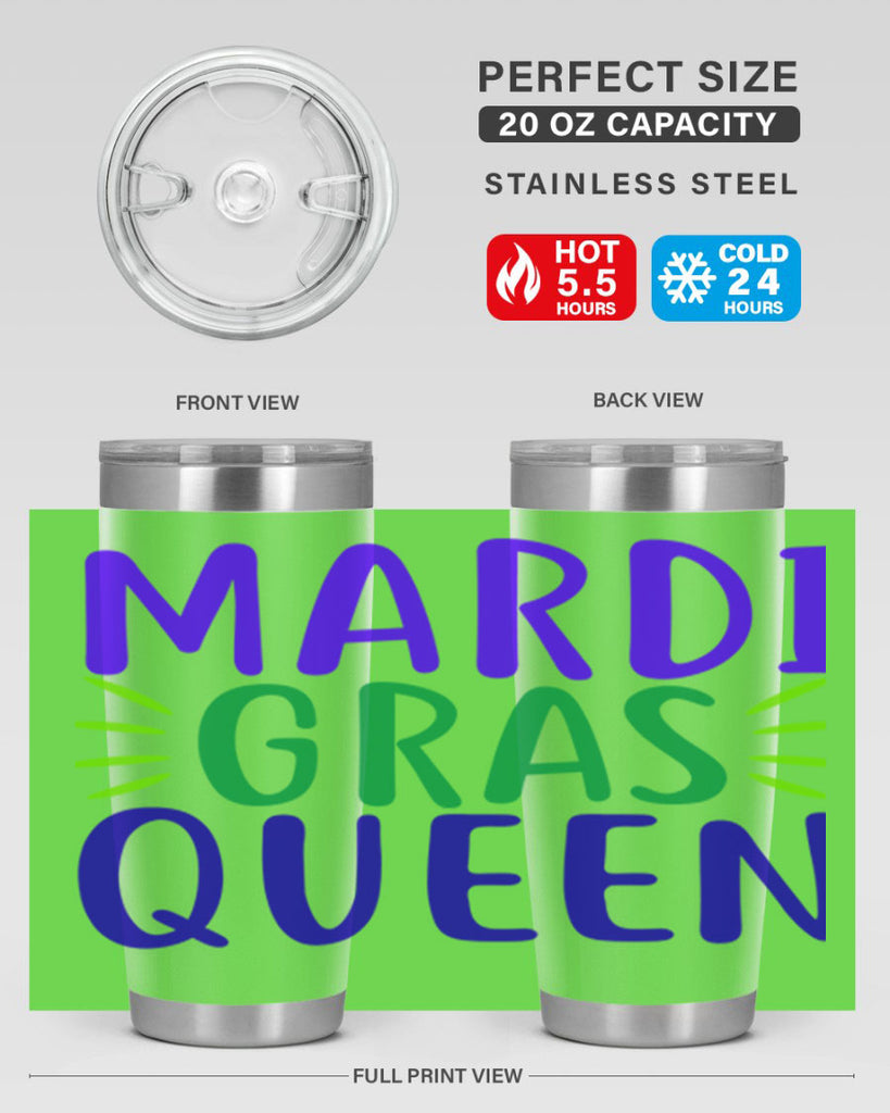 mardi gras queen 7#- mardi gras- Tumbler