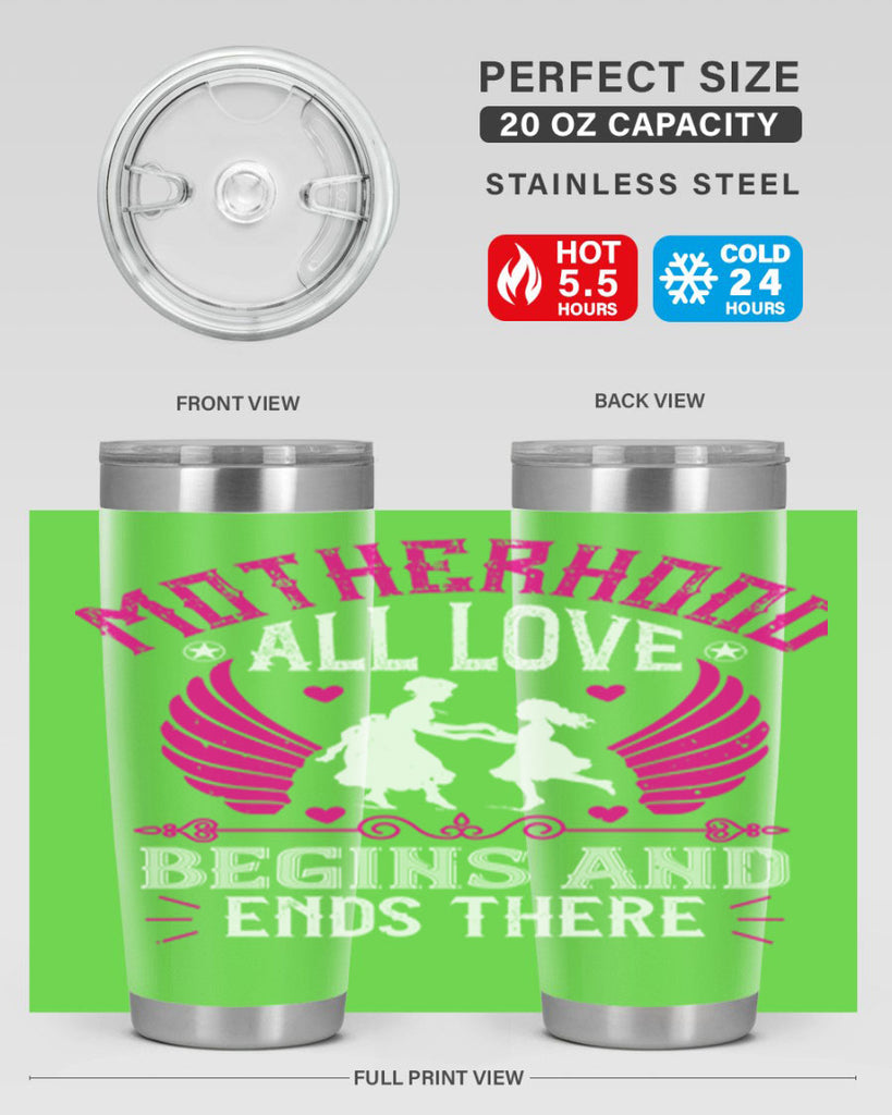 motherhood all love 57#- mothers day- Tumbler