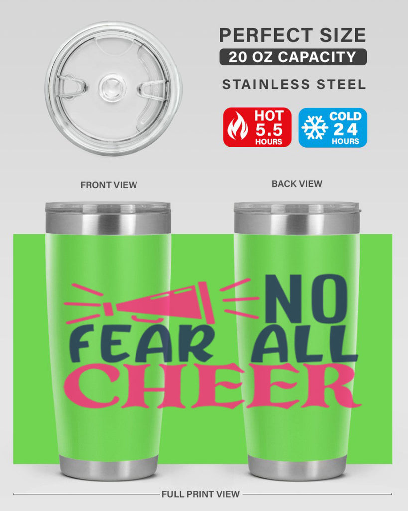 no fear all cheer 1739#- cheer- Tumbler