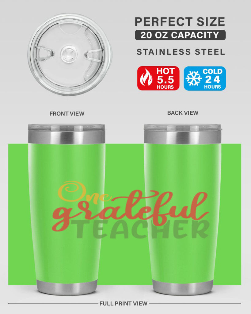 one grateful teacher Style 168#- teacher- tumbler