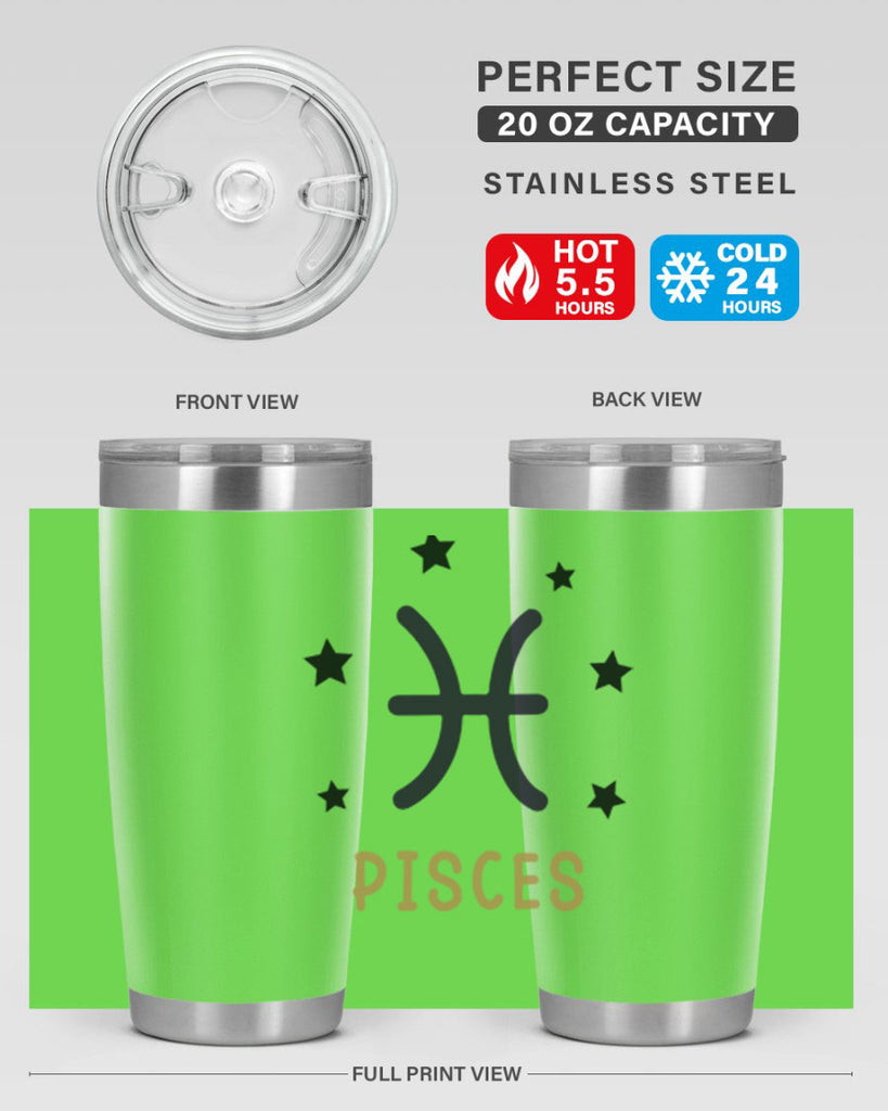 pisces 355#- zodiac- Tumbler