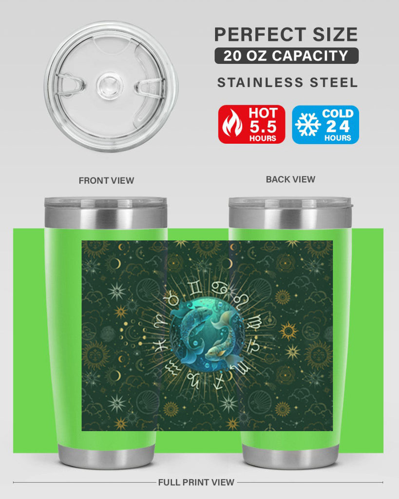 pisces Straight 366#- zodiac- Tumbler