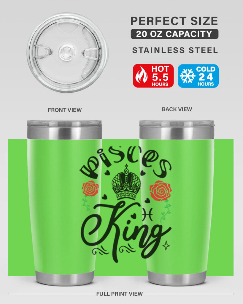 pisces king 375#- zodiac- Tumbler