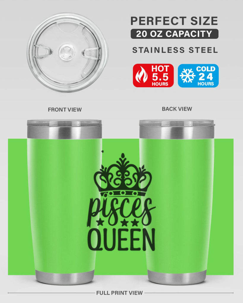 pisces queen 376#- zodiac- Tumbler