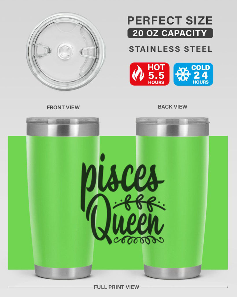 pisces queen 378#- zodiac- Tumbler