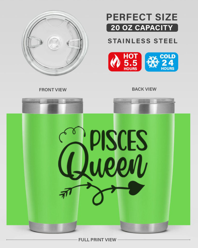 pisces queen 379#- zodiac- Tumbler