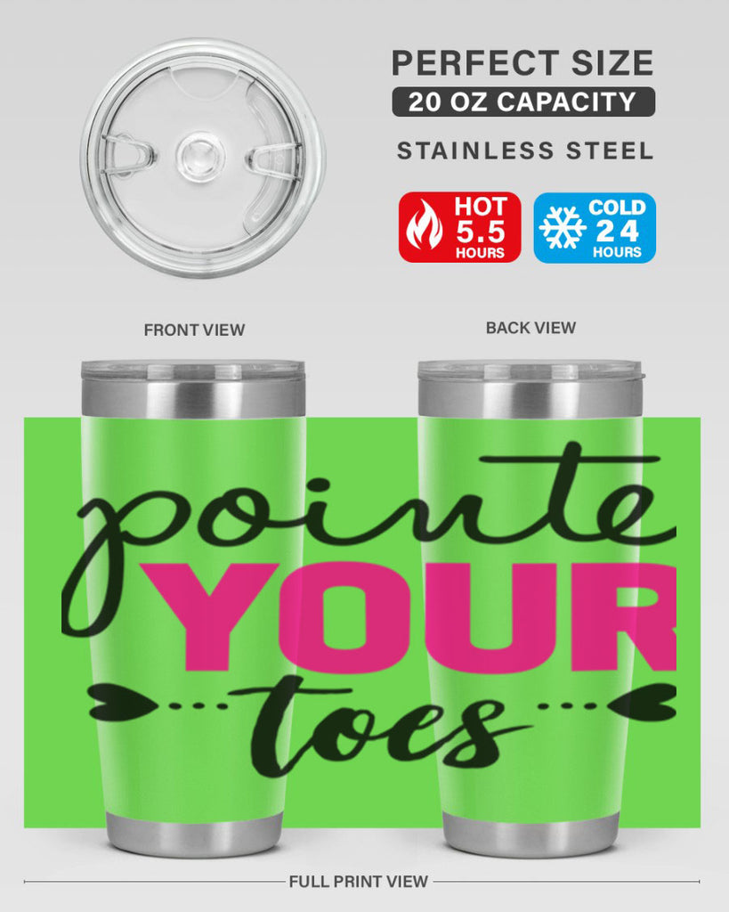 pointe your toes 71#- ballet- Tumbler