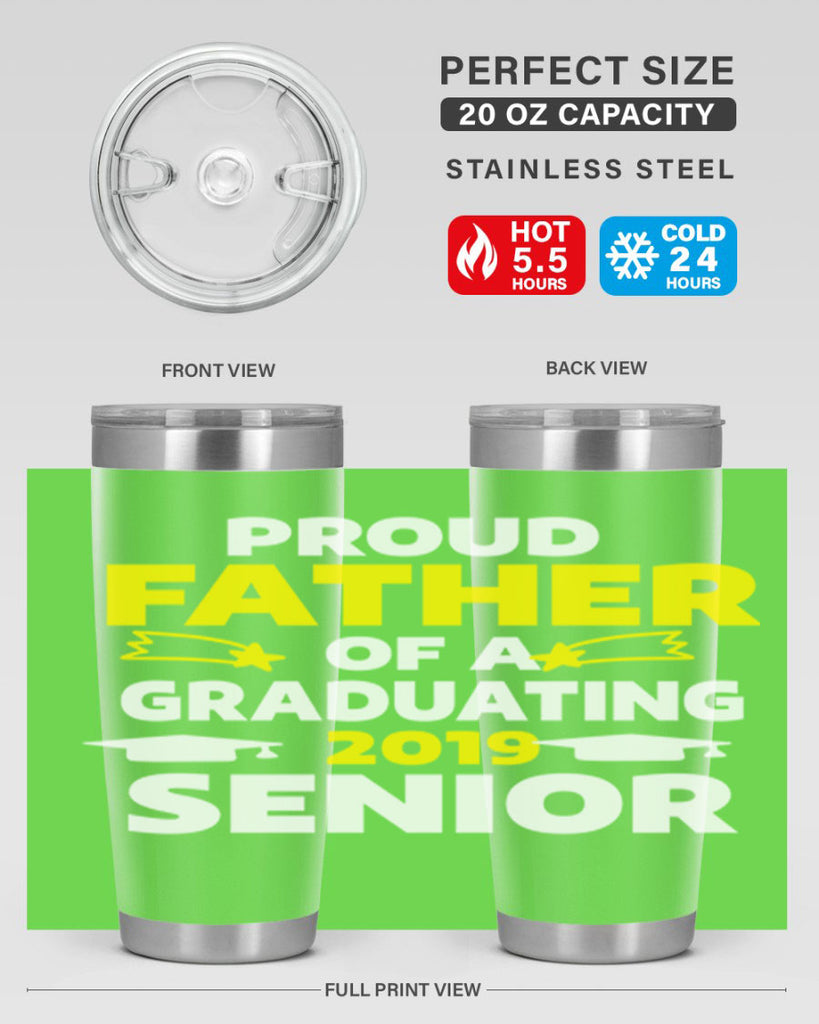 proud father of a graduating 264#- fathers day- Tumbler